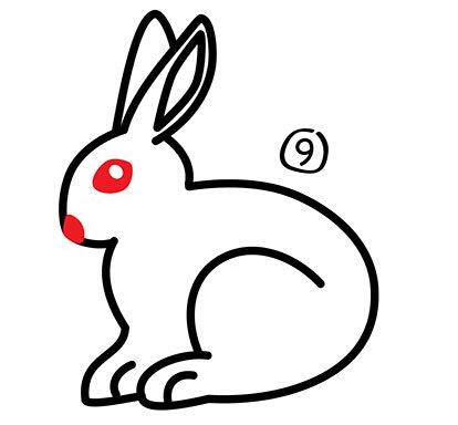 小兔子简笔画详细步骤分解
