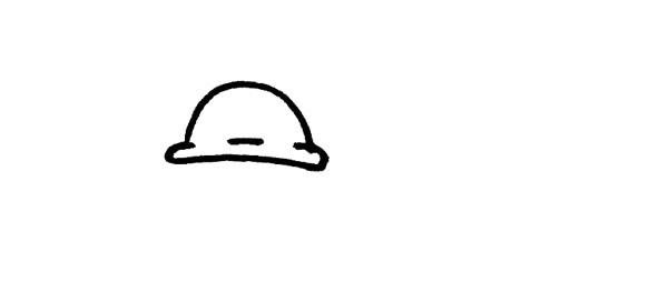 有趣的卡通蜗牛简笔画步骤