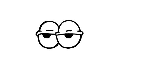 有趣的卡通蜗牛简笔画步骤