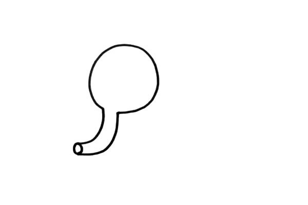 大象怎么画 涂色的大象简笔画教程