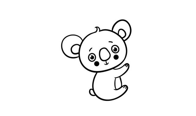 非常可爱的小考拉简笔画