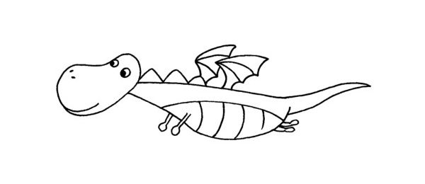 多种恐龙简笔画大全