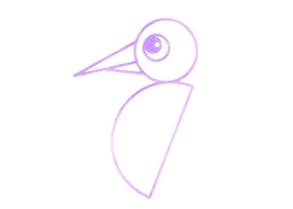 啄木鸟怎么画 涂色的啄木鸟简笔画