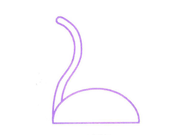 简单的天鹅怎么画带颜色