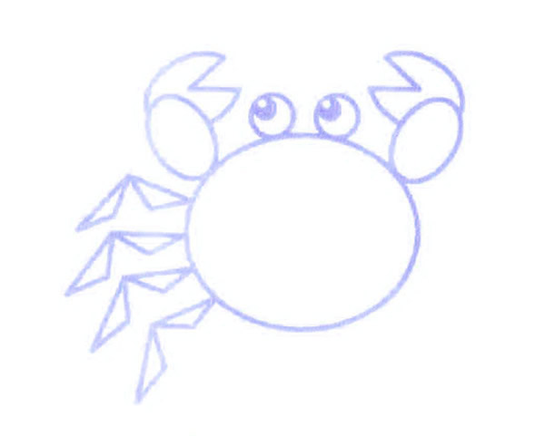 螃蟹怎么画 涂色的螃蟹简笔画步骤 螃蟹怎么画 涂色的螃蟹简笔画步骤