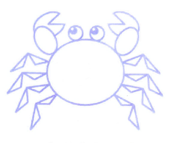 螃蟹怎么画 涂色的螃蟹简笔画步骤 螃蟹怎么画 涂色的螃蟹简笔画步骤