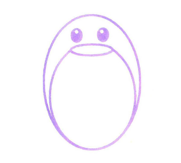 企鹅怎么画 涂色的企鹅简笔画步骤