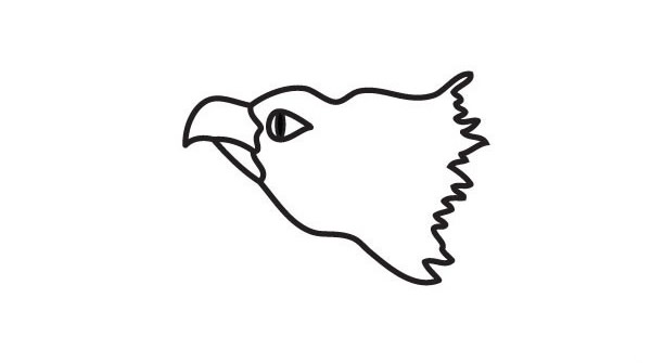 威猛帅气的老鹰简笔画步骤 威猛帅气的老鹰简笔画步骤