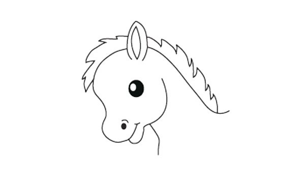 可爱的小马简笔画步骤 可爱的小马简笔画步骤