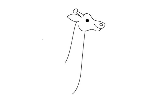 ​​​​​​​长颈鹿妈妈和宝宝简笔画教程