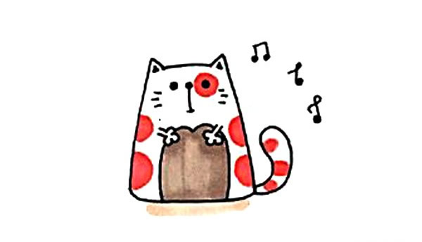 一组可爱的猫咪简笔画大全