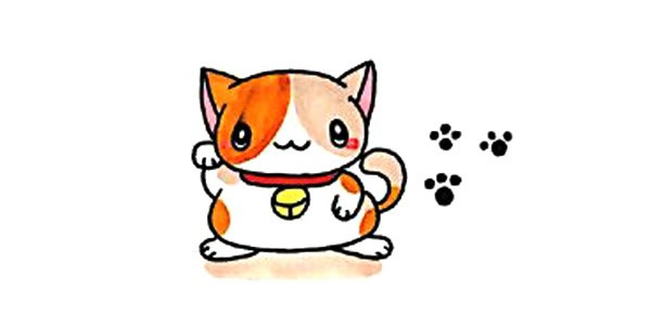 一组可爱的猫咪简笔画大全