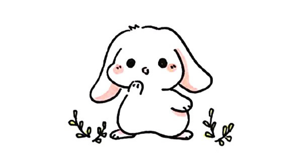一组可爱的兔子简笔画大全