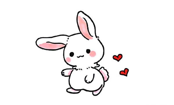 一组可爱的兔子简笔画大全