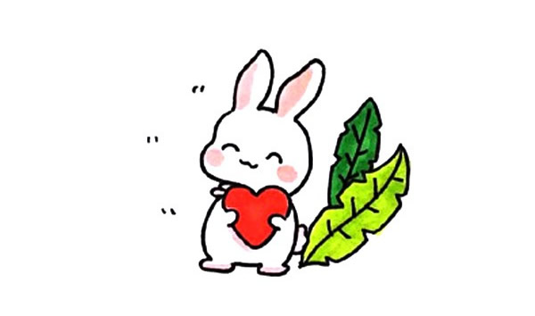 一组可爱的兔子简笔画大全