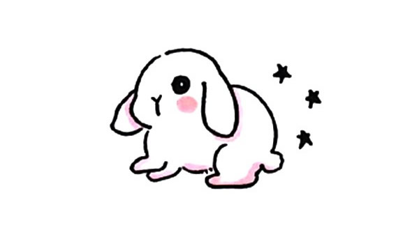 一组可爱的兔子简笔画大全