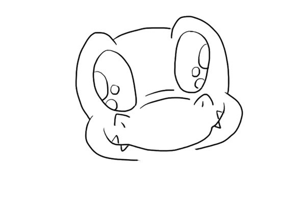 可爱的恐龙简笔画步骤