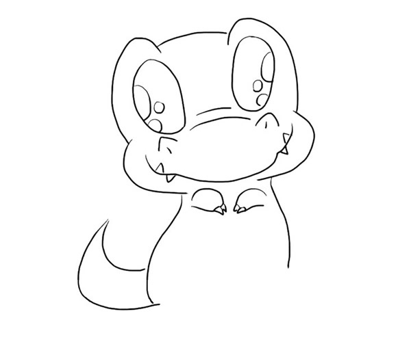 可爱的恐龙简笔画步骤