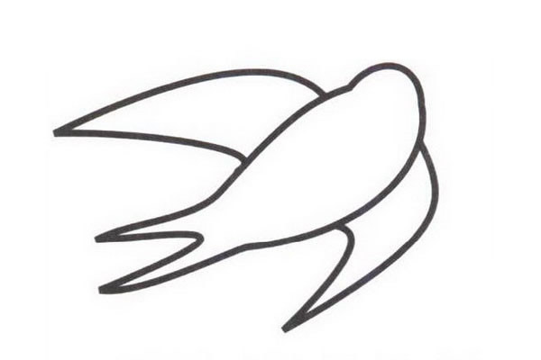 小燕子怎么画 涂色的小燕子简笔画