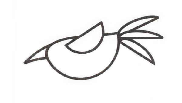 站在树枝上的乌鸦简笔画