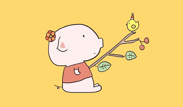 9张可爱的卡通小猪简笔画大全