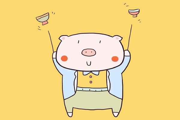 9张可爱的卡通小猪简笔画大全