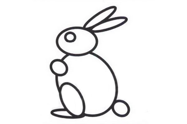 简单的涂色小兔子怎么画 简单的涂色小兔子怎么画