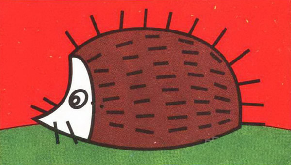 刺猬怎么画 涂色的刺猬简笔画