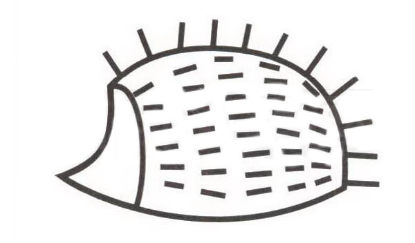 刺猬怎么画 涂色的刺猬简笔画