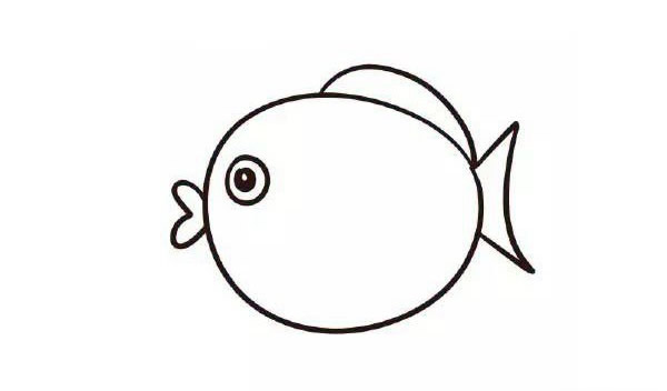 可爱的小胖鱼简笔画步骤