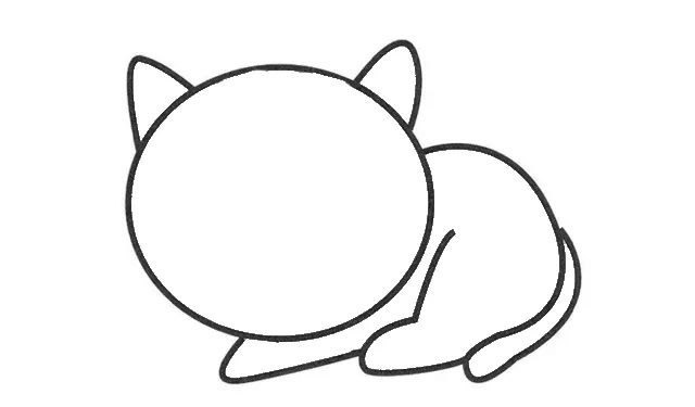 简单五步画出可爱的小猫咪