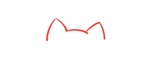 招财猫简笔画步骤教程