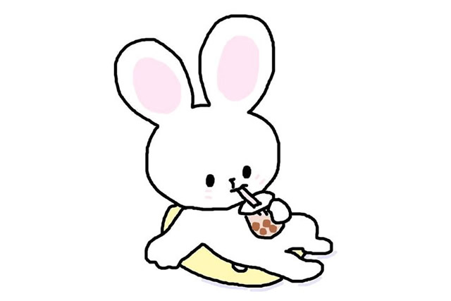 7张丧小兔的简笔画大全 
