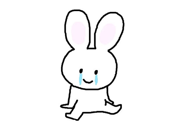 7张丧小兔的简笔画大全 