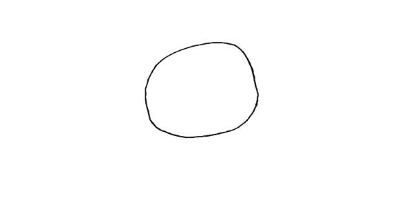 夜空中的小浣熊简笔画步骤 夜空中的小浣熊简笔画步骤