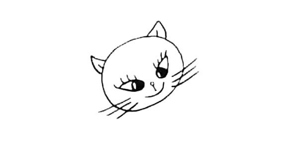 想吃鱼的小花猫简笔画步骤 想吃鱼的小花猫简笔画步骤