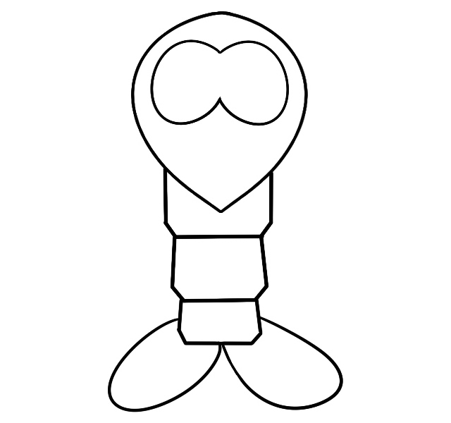 举着大钳子的龙虾简笔画 举着大钳子的龙虾简笔画