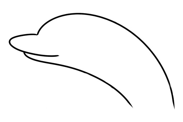 玩圈圈的海豚简笔画教程 玩圈圈的海豚简笔画教程