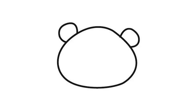 竹子下的大熊猫简笔画步骤 竹子下的大熊猫简笔画步骤