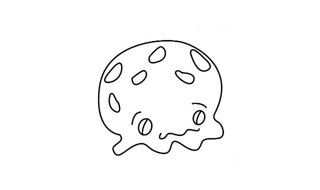 水母怎么画 卡通水母简笔画教程