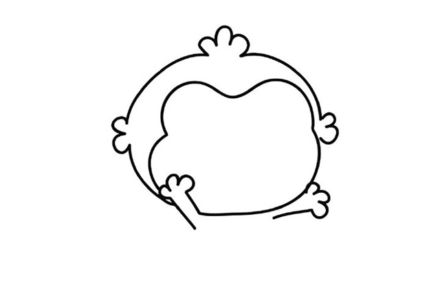 可爱的小猴子简笔画教程