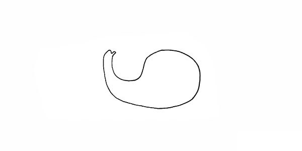 洗澡的大象简笔画步骤 洗澡的大象简笔画步骤