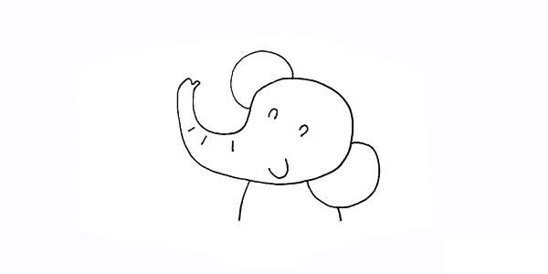 洗澡的大象简笔画步骤 洗澡的大象简笔画步骤