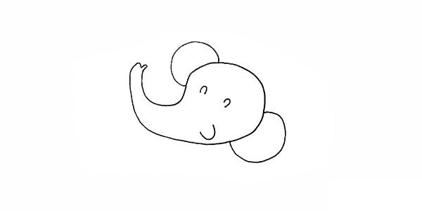 洗澡的大象简笔画步骤 洗澡的大象简笔画步骤