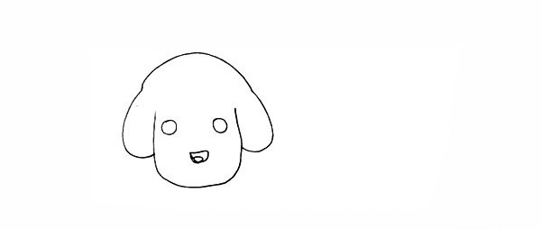 两只可爱的小狗简笔画 两只可爱的小狗简笔画