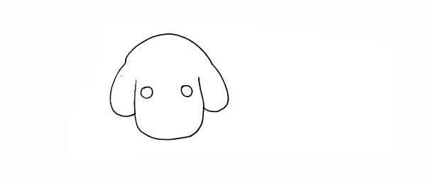 两只可爱的小狗简笔画 两只可爱的小狗简笔画