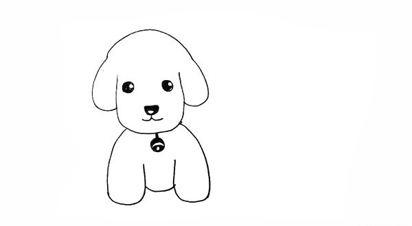 两只可爱的小狗简笔画 两只可爱的小狗简笔画