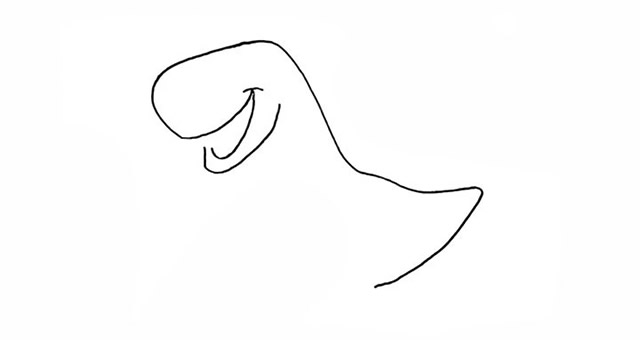 恐龙怎么画 带颜色的恐龙简笔画步骤