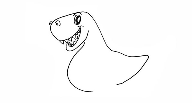 恐龙怎么画 带颜色的恐龙简笔画步骤