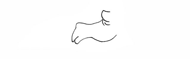 带颜色的战马简笔画步骤